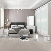 5 Piece Bedroom Set RS225 (White)